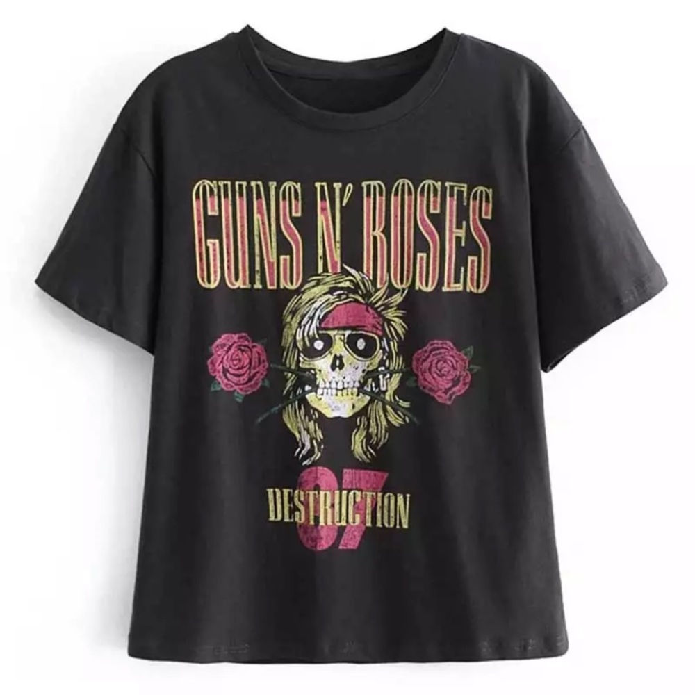 Guns N Roses Destruction Band Rock Graphic Tee - Picture 4 of 6